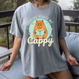 Reading Makes Me Cappy Bookworm Capybara Book Reading Women's Comfort Colors T-Shirt Gray Reading Makes Me Cappy Bookworm Capybara Book Reading Women's Comfort Colors T-Shirt Gray