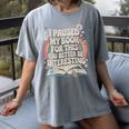 Reading Quote For Bookworm And Librarian Women's Comfort Colors T-Shirt Gray Reading Quote For Bookworm And Librarian Women's Comfort Colors T-Shirt Gray
