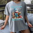 Reading Snow So Many Books Christmas Snow Little Time Women's Comfort Colors T-Shirt Gray