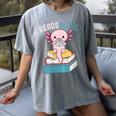Reads Alotl Shirt Kids Readsolotl Read Axolotl Shirt Books Women's Comfort Colors T-Shirt Gray