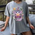 ReadsALOTL Cute Axolotl Book Lover Women's Comfort Colors T-Shirt Gray ReadsALOTL Cute Axolotl Book Lover Women's Comfort Colors T-Shirt Gray