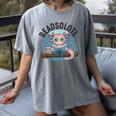 Readsolotl Book Lover Reading Axolotl Kids Reader Women's Comfort Colors T-Shirt Gray Readsolotl Book Lover Reading Axolotl Kids Reader Women's Comfort Colors T-Shirt Gray
