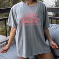 Retro Grow In Grace Wildflower Book Christian Bible Verse Women's Comfort Colors T-Shirt Gray