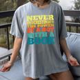 Retro Never Underestimate The Power Of a Boy With a Book Women's Comfort Colors T-Shirt Gray Retro Never Underestimate The Power Of a Boy With a Book Women's Comfort Colors T-Shirt Gray