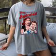 Retro Vampire Book Cover Style Stay Hydrated Halloween Women's Comfort Colors T-Shirt Gray
