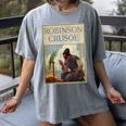 Robinson Crusoe Book Cover 1920 Women's Comfort Colors T-Shirt Gray