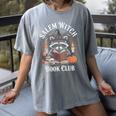 Salem Witch Book Club Raccoon Halloween Women's Comfort Colors T-Shirt Gray Salem Witch Book Club Raccoon Halloween Women's Comfort Colors T-Shirt Gray