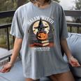 Salem Witch Book Club All Witches Welcome Halloween Reading Women's Comfort Colors T-Shirt Gray