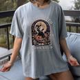 Salem Witch Book Club All Witches Welcome Spooky Halloween Women's Comfort Colors T-Shirt Gray