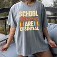 School Librarians Are Essential Library Book Lover Librarian Women's Comfort Colors T-Shirt Gray School Librarians Are Essential Library Book Lover Librarian Women's Comfort Colors T-Shirt Gray