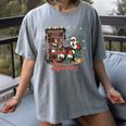 He Sees What You'Ve Been Reading Santa Christmas Bookish Women's Comfort Colors T-Shirt Gray He Sees What You'Ve Been Reading Santa Christmas Bookish Women's Comfort Colors T-Shirt Gray