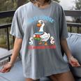 Silly Goose With Books Teacher Club School Educator Women's Comfort Colors T-Shirt Gray Silly Goose With Books Teacher Club School Educator Women's Comfort Colors T-Shirt Gray