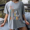 Sip Tea Pet Cats Read Books Repeat Book Cat Lover Women's Comfort Colors T-Shirt Gray
