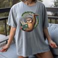 Sloth Reading a Book Lazy Sloth Bookworm Women's Comfort Colors T-Shirt Gray Sloth Reading a Book Lazy Sloth Bookworm Women's Comfort Colors T-Shirt Gray
