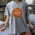 Smart Book Pumpkin Retro Fall Teacher Reading Halloween Women's Comfort Colors T-Shirt Gray Smart Book Pumpkin Retro Fall Teacher Reading Halloween Women's Comfort Colors T-Shirt Gray