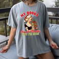 Smut Reader Christmas My Books May Be Naughty But I'm Nice Women's Comfort Colors T-Shirt Gray