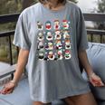 Snowman Reading Book Christmas Cozy Book Lover Bookish Women's Comfort Colors T-Shirt Gray Snowman Reading Book Christmas Cozy Book Lover Bookish Women's Comfort Colors T-Shirt Gray