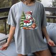 Snowman Reading Book Lovers Christmas Librarian Bookworm Women's Comfort Colors T-Shirt Gray Snowman Reading Book Lovers Christmas Librarian Bookworm Women's Comfort Colors T-Shirt Gray
