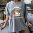Sorry I Can't Indoor Cat Top For Introvert With Coffee Book For Men Women Kids Women's Comfort Colors T-Shirt Gray Sorry I Can't Indoor Cat Top For Introvert With Coffee Book For Men Women Kids Women's Comfort Colors T-Shirt Gray