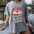 Sorry This Is a Date With My Book Valentine Women's Comfort Colors T-Shirt Gray