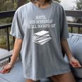 Sorry I'm All Booked Up Book Lover Librarian And Teacher Women's Comfort Colors T-Shirt Gray