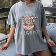 Spicy Book Club Dark Romance Reader Spicy Bookish Skeleton Women's Comfort Colors T-Shirt Gray