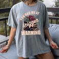 Spicy Books Merch Dark Romance You Had Me At Trigger Warning Women's Comfort Colors T-Shirt Gray Spicy Books Merch Dark Romance You Had Me At Trigger Warning Women's Comfort Colors T-Shirt Gray