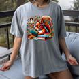 Squirrel Reading a Book Lover Bookworm Women's Comfort Colors T-Shirt Gray