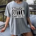Straight Outta Chapter 39 Cute Book Lover Reader Women's Comfort Colors T-Shirt Gray