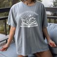 Support Your Local Library Book Reading Books Women's Comfort Colors T-Shirt Gray