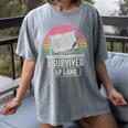 I Survived AP Lang Retro Book Graphic Women's Comfort Colors T-Shirt Gray