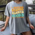 I Survived Reading Banned Books Read Librarian Men Women Women's Comfort Colors T-Shirt Gray