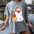Teacher Pig Cute Farm Animal Book Lover School Student For Men Women Kids Women's Comfort Colors T-Shirt Gray