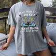That’s What I Do Pet Cats Read Books Forget Things Flower Women's Comfort Colors T-Shirt Gray