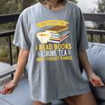 That’s What I Do Read Books I Drink Tea And I Forget Things Women's Comfort Colors T-Shirt Gray That’s What I Do Read Books I Drink Tea And I Forget Things Women's Comfort Colors T-Shirt Gray