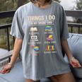 Things I Do In My Spare Time Book Reader Book Reading Lover Women's Comfort Colors T-Shirt Gray