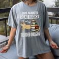 Tiny Dinosaur Read Books & Pet My Bearded Dragon Lover Premium Tri-Blend Women's Comfort Colors T-Shirt Gray