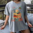 Tis The Season To Be Bookish Christmas Seasons Book Readings Women's Comfort Colors T-Shirt Gray