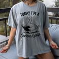 Today I'm A Serious Goose Animal Reading Book Lovers Women's Comfort Colors T-Shirt Gray Today I'm A Serious Goose Animal Reading Book Lovers Women's Comfort Colors T-Shirt Gray