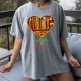 History Education Is Freedom Books Black History Heart Women's Comfort Colors T-Shirt Gray