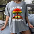 History Education Is Freedom Books Black History Women's Comfort Colors T-Shirt Gray