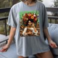 History Month Black Afro Girl Women Book Lovers Floral Women's Comfort Colors T-Shirt Gray History Month Black Afro Girl Women Book Lovers Floral Women's Comfort Colors T-Shirt Gray