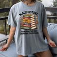 History Month Teacher Reading Book Lover Floral Stack Premium Tri-Blend Women's Comfort Colors T-Shirt Gray