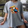 Toucan Reading Book Women's Comfort Colors T-Shirt Gray Toucan Reading Book Women's Comfort Colors T-Shirt Gray