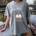 You Had Me At Trigger Warning Dark Romance Skeleton Book Women's Comfort Colors T-Shirt Gray