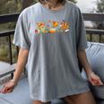 Turkey Reading Books Fall Thanksgiving Teacher Book Lovers Women's Comfort Colors T-Shirt Gray Turkey Reading Books Fall Thanksgiving Teacher Book Lovers Women's Comfort Colors T-Shirt Gray