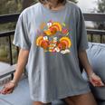 Turkey Reading Books Fall Thanksgiving Teacher Librarian Women's Comfort Colors T-Shirt Gray Turkey Reading Books Fall Thanksgiving Teacher Librarian Women's Comfort Colors T-Shirt Gray