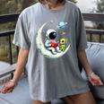UFO Alien Astronaut Reading Book In Space Women's Comfort Colors T-Shirt Gray UFO Alien Astronaut Reading Book In Space Women's Comfort Colors T-Shirt Gray