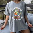 Unearth a Story Summer Reading 2026 Book Lover Dino Fun Women's Comfort Colors T-Shirt Gray