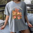 Valentine's Swooning Over Stories Cupid And Book Lover Tee Women's Comfort Colors T-Shirt Gray